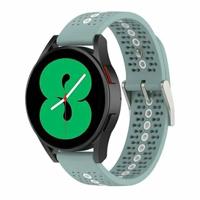 By Qubix - Compatible met Garmin Forerunner 255 - Dot Pattern bandje - Groenblauw - Compatible Garmin bandje - Bandbreedte: 22mm