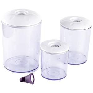 Magic Vac ACO1182 Voorraaddoos Rond Set 5,25 l Transparant 3 stuk(s)