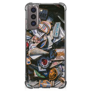 Samsung Galaxy S21 Anti-shock Hoesje met foto Badges