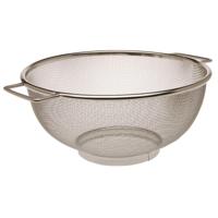 Keuken vergiet/zeef - RVS - D25 cm - zilver - voor groente/rijst/pasta