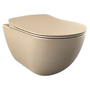 Creavit Design Ophang Wc Zonder Sproeier (Bidet), Mat Cappucino