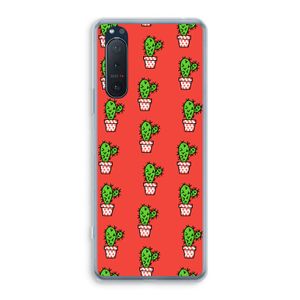 Mini cactus: Sony Xperia 5 II Transparant Hoesje