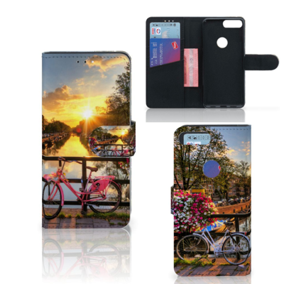 Alcatel 1S (2019) Flip Cover Amsterdamse Grachten