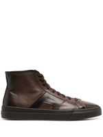 Santoni baskets montantes Double Buckle - Marron