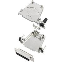 TRU COMPONENTS TCDTZF25DMSK 7709528 connectorset SUB-D 180° aantal polen (nummer): 25 soldeerpunten 1 stuk.