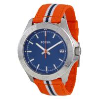 Horlogeband Fossil AM4478 Leder/Textiel Multicolor 22mm - thumbnail