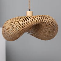 Hanglamp rotan 'Katasi' modern ovaal hanglamp E27 fitting 600mm