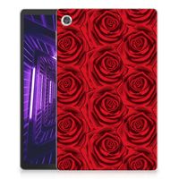 Lenovo Tab M10 Plus Siliconen Hoesje Red Roses - thumbnail