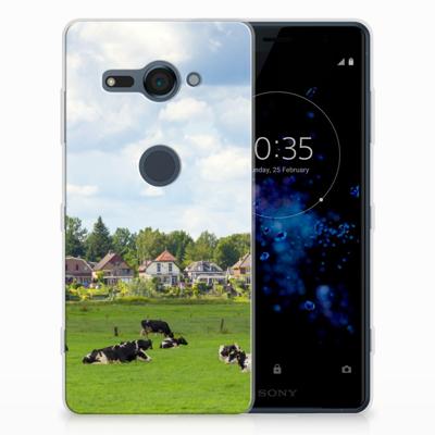 Sony Xperia XZ2 Compact TPU Hoesje Koeien Sony Xperia XZ2 Compact TPU Hoesje Koeien
