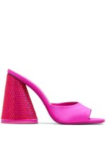 The Attico mules Luz 105 mm en cuir - Rose