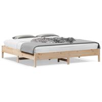 Bedframe massief grenenhout 200x200 cm