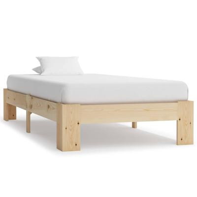 vidaXL Bedframe massief grenenhout 90x200 cm