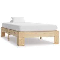 vidaXL Bedframe massief grenenhout 90x200 cm