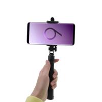 Shop4 - Samsung Galaxy S9 Plus Selfie Stick Bluetooth Zwart