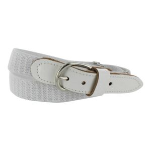 Oxxy elastische verstelbare riem glitter white Maat