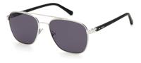Fossil zonnebril 3111/G/S heren staal piloot zilver/zwart