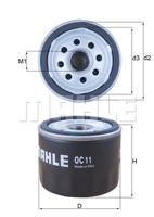 Oliefilter MAHLE, Diameter (mm)75mm, u.a. für Renault, Fiat, Maserati, Alpine, Aprilia, Gilera, Ducati, Peugeot, Malaguti, Cagiva, Laverda Motorcycles - thumbnail