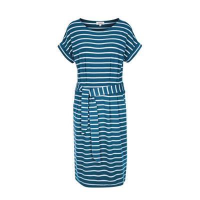 s.Oliver gestreepte jurk blauw/wit