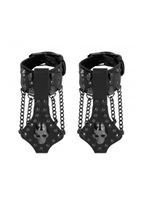 Ouch! Skulls and Bones - Handcuffs with Skulls and Chains - Blac