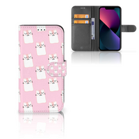 Apple iPhone 13 Telefoonhoesje met Pasjes Sleeping Cats