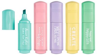 Moses mini-markers Pastel junior 7 cm 5-delig Moses mini-markers Pastel junior 7 cm 5-delig