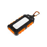 Solar Charger 10.000 mAh - Zwart/Oranje