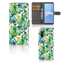 Sony Xperia 10 III Hoesje Orchidee Groen - thumbnail