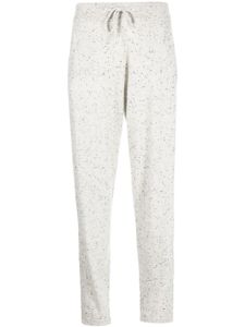 Lisa Yang pantalon en maille Jo à design moucheté - Gris