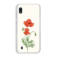 Red poppy: Samsung Galaxy A10 Transparant Hoesje