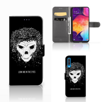 Telefoonhoesje met Naam Samsung Galaxy A50 Skull Hair - thumbnail