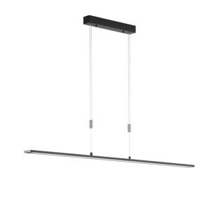 Fischer & Honsel Zwarte kantoor hanglamp Metz TW 160cm 60016