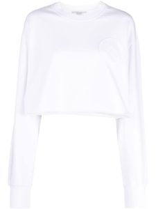 Stella McCartney sweat S-Wave à coupe crop - Blanc