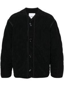 OAMC veste matelassée à simple boutonnage - Noir