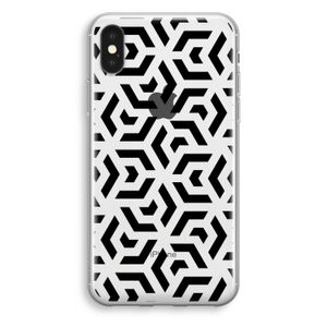 Crazy pattern: iPhone XS Transparant Hoesje