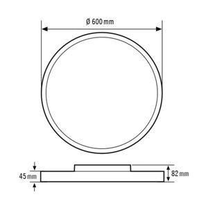 ESYLUX EO10850646 EO10850646 LED-plafondlamp LED Wit