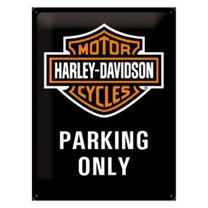 Wanddecoatie Parking Harley Davidson   -