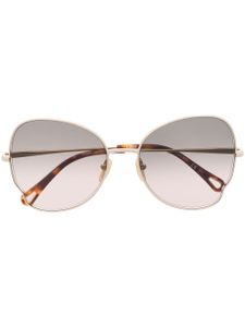 Chloé Eyewear lunettes de soleil à monture oversize - Or