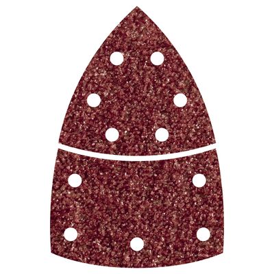 Wolfcraft 1811000 Multi-schuurpapier Met klittenband, Geperforeerd Korrelgrootte 40 Hoekmaat 95 mm 10 stuk(s)