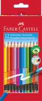 Faber Castell FC-116612 Kleurpotlood Uitgumbaar Etui 12 Stuks - thumbnail