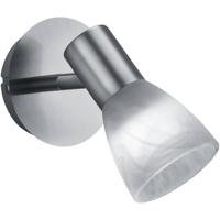 LED Wandspot - Trion Vosta - E14 Fitting - 4W - Warm Wit 3000K - 1-lichts - Rond - Mat Nikkel - Aluminium