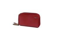 CHAMONIX 2 vaks Dames rits portemonnee rood