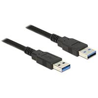 DeLock kabel USB 3.0 type-A-stekker > USB 3.0 type A-stekker 2, 0 m zwart