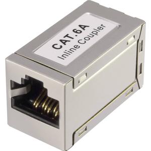 Renkforce RJ45 Netwerk Adapter CAT 6A [1x RJ45-bus - 1x RJ45-bus] Wit