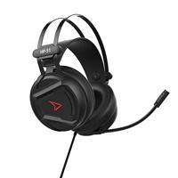 Steelplay -HP-51, bekabelde gaming-headset, stereogeluid, roterende microfoon, bedieningselementen, 3,5 mm aansluiting - voor PS4, switch, Xbox One, PC, Mac, computer, laptop, zwart