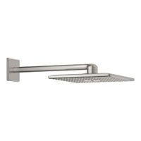 GROHE Rainshower SmartActive hoofddoucheset: hoofddouche 310 SmartActive vierkant wandmontage m. 2 straalsoorten supersteel 26479DC0 - thumbnail