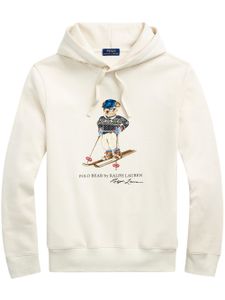 Polo Ralph Lauren hoodie Polo Bear à lien de resserrage - Blanc