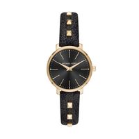 Horlogeband Michael Kors MK2872 Leder Zwart 14mm - thumbnail