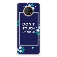 Nokia G50 Silicone-hoesje Flowers Blue DTMP