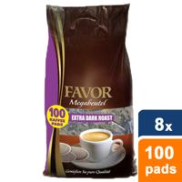 Favor - Extra Dark Roast Megazak - 8x 100 pads