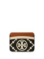 Tory Burch porte-cartes à logo embossé - Noir